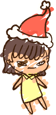 Bir insan tarafından çizilen Noel Kadın Tebeşiri