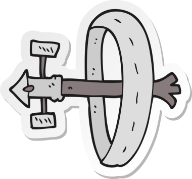 Bir insan tarafından çizilmiş bir uzay istasyonunun çıkartması.