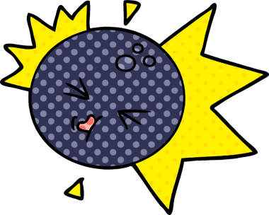 Bir insan tarafından çizilen çizgi film bowling topu.