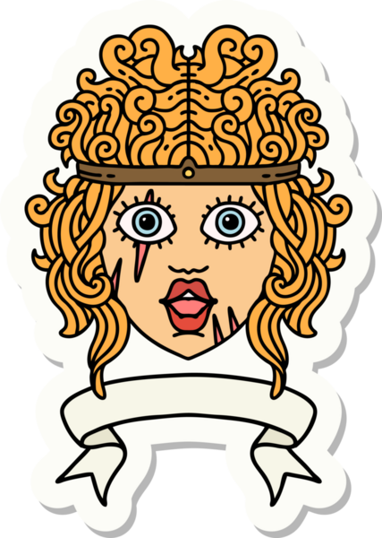 Bir insan tarafından çizilmiş barbar bir insan karakterinin çıkartması.