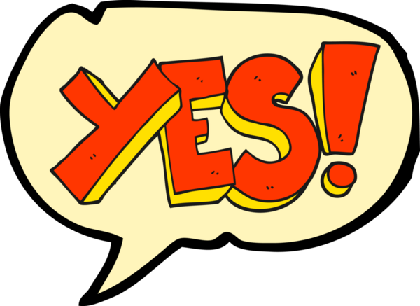 Serbest konuşma balonu karikatürü evet bir insan tarafından çizilmiş sembol