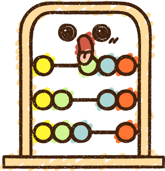 Bir insan tarafından çizilen Abaküs Tebeşiri