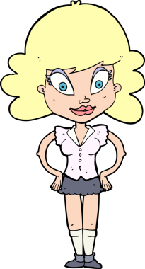 Bir insan tarafından çizilmiş güzel bir kadın.