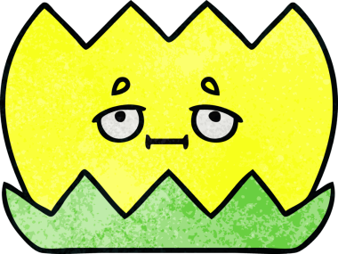 Bir insan tarafından çizilmiş nilüfer çiçeğinin retro grunge deseni.