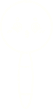 Bir insan tarafından çizilen Büyüteç Tebeşir Çizimi