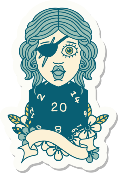 Bir insan tarafından çizilmiş doğal 20 zarlı düzenbaz insan etiketi.