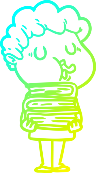 Bir insan tarafından çizilmiş bir çizgi film karakterinin çizimi.