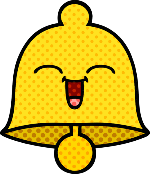 bir insan tarafından çizilmiş bir çanın çizgi roman tarzı