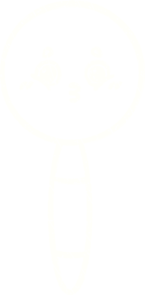 Bir insan tarafından çizilen Büyüteç Tebeşir Çizimi