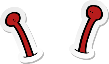 Bir insan tarafından çizilmiş uzaylı anteninin çıkartması.