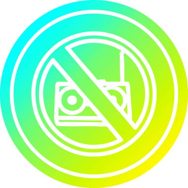 havalı gradyan bir insan tarafından çizilmiş müzik dairesel simgesi yok