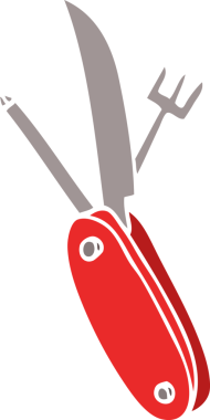 Bir insan tarafından çizilmiş karalama çakısı.