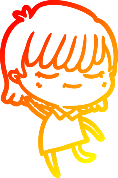 Bir insan tarafından çizilmiş bir karikatür kadın çizimi