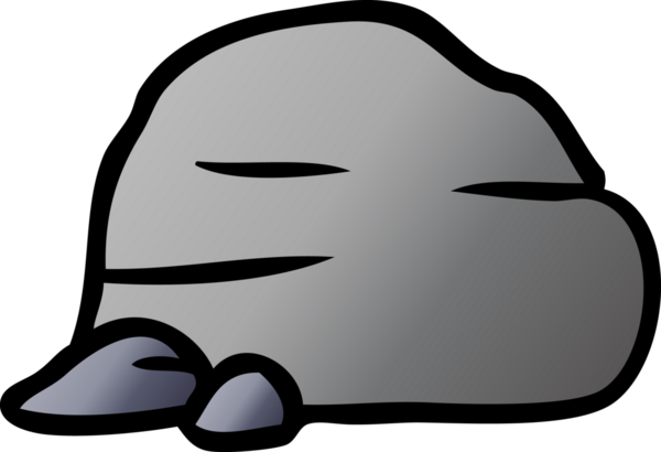 Bir insan tarafından çizilmiş taş ve çakıl taşlarının gradyan çizimi.