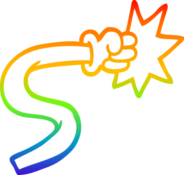 gökkuşağı gradyan çizgi çizimi bir insan tarafından çizilmiş el hareketi