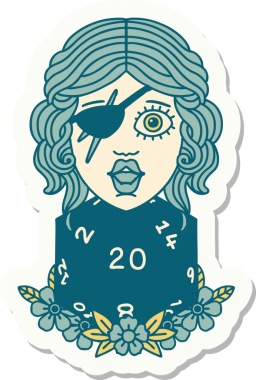 Bir insan tarafından çizilmiş 20 zarlı düzenbaz insan etiketi.