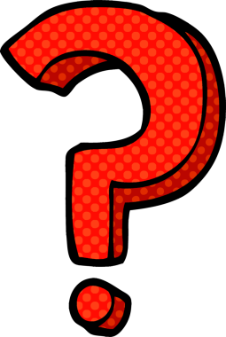 bir insan tarafından çizilmiş karalama soru işareti