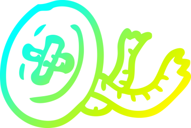 Bir insan tarafından çizilmiş eski bir karikatür çizgi çizimi