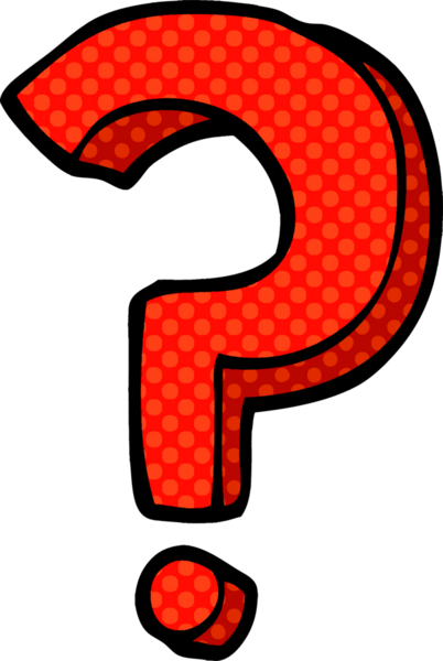 bir insan tarafından çizilmiş karalama soru işareti