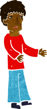 Bir insan tarafından çizilmiş bir karikatürist.