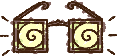 Bir insan tarafından çizilmiş XRay Gözlük Tebeşiri