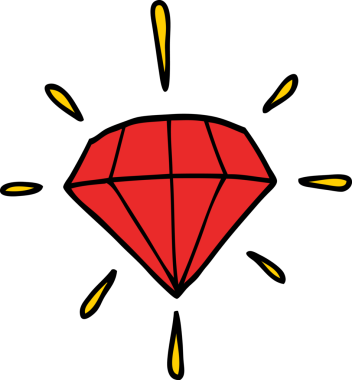 Bir insan tarafından çizilmiş bir dövme elması.