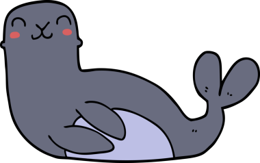 Bir insan tarafından çizilmiş karikatür mührü