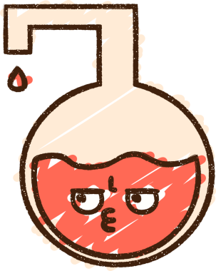 Bir insan tarafından çizilen Kimyasal Reaksiyon Tebeşiri