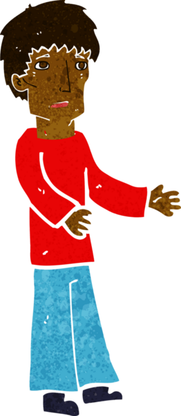 Bir insan tarafından çizilmiş bir karikatürist.