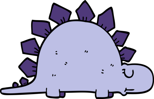 Bir insan tarafından çizilmiş tarih öncesi dinozor karalaması.