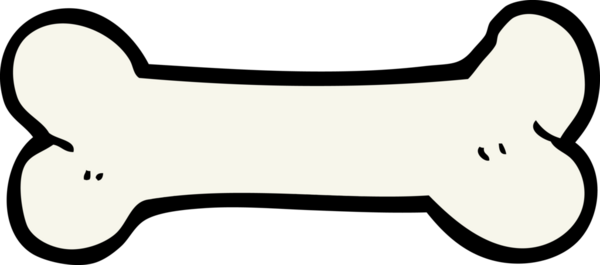 bir insan tarafından çizilmiş karikatür kemiği