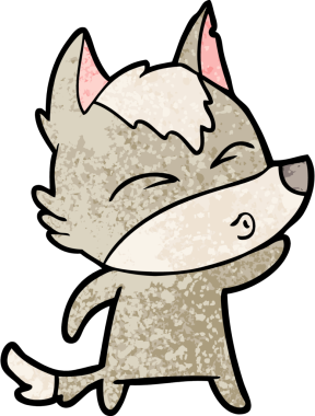 Bir insan tarafından çizilmiş bir kurt düdüğü.