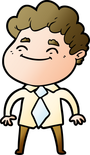 Bir insan tarafından çizilmiş çizgi film dostu bir adam.