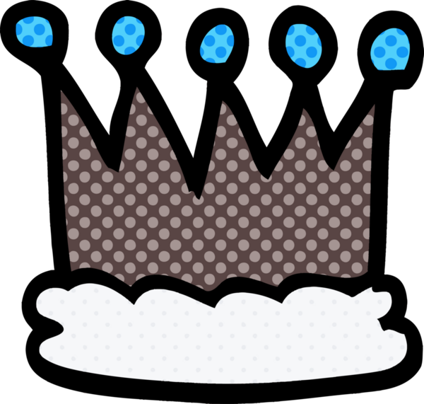 Bir insan tarafından çizilmiş karalama tacı.