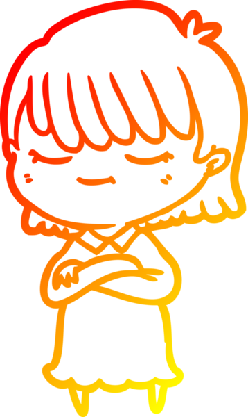 Bir insan tarafından çizilmiş bir karikatür kadın çizimi