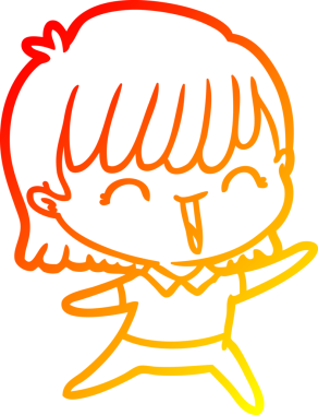 Bir insan tarafından çizilmiş bir karikatür kadın çizimi