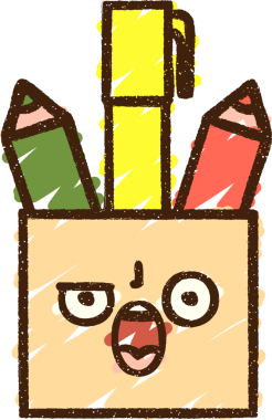 Bir insan tarafından çizilmiş bir küp kalem tebeşiri.