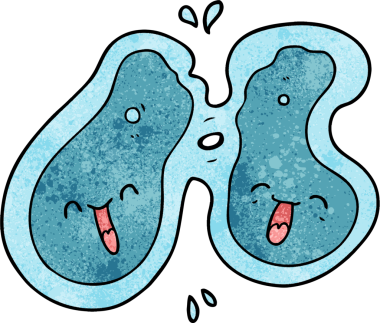 bir insan tarafından çizilen karikatür hücresi