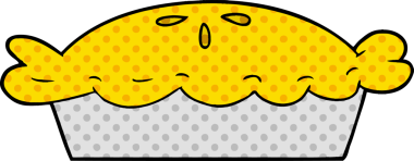 Bir insan tarafından çizilmiş çizgi film pastası.