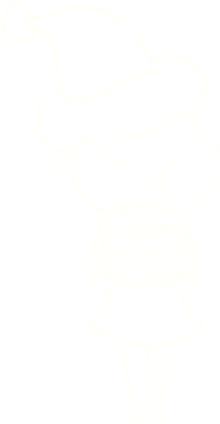 Bir insan tarafından çizilen Noel Kadın Tebeşiri