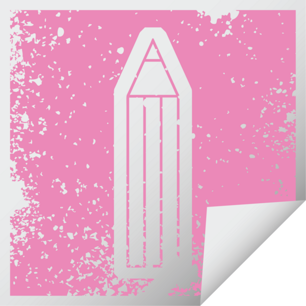 Bir insan tarafından çizilmiş bir kalemin vektör simgesi