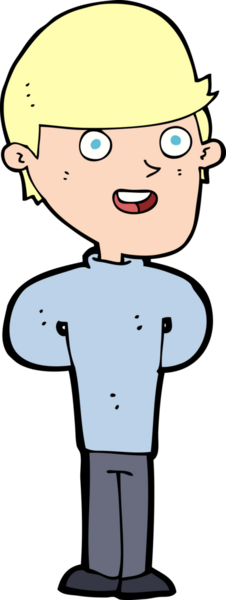 Bir insan tarafından çizilmiş mutlu bir adam.