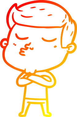 Bir insan tarafından çizilen çizgi film modelinin sıcak çizgi çizimi.