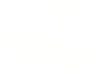 Bir insan tarafından çizilen Cadı Şapkası Tebeşiri