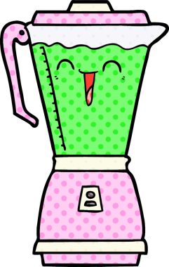 bir insan tarafından çizilmiş karikatür yemek işlemcisi