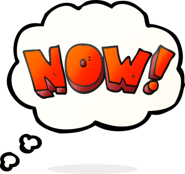 Şimdi bir insan tarafından çizilmiş serbest çizim balon karikatürü.