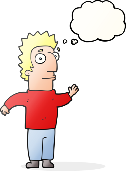 Bir insan tarafından çizilmiş serbest çizim baloncuk karikatür adam