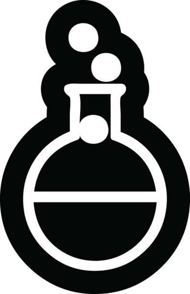 Bir insan tarafından çizilmiş bilimsel deney simgesi