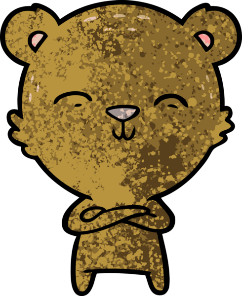 Bir insan tarafından çizilmiş bir çizgi film karakteri.