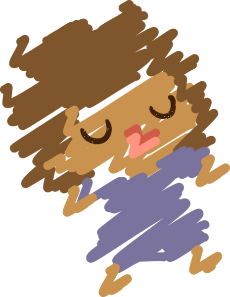 Bir insan tarafından çizilen Yazılı Kız Tebeşiri